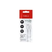 Кабель VIXION PRO VX-17c, USB - Type-C, 2.1 А, 1 м, белый