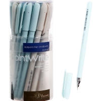 Ручка шариковая BrunoVisconti PointWrite Milky, 0.38мм, стерж/син МИКС