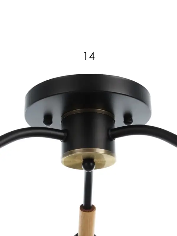 Люстра потолочная BayerLux &laquo;Гундер&raquo;, 3хЕ27, 40 Вт, черный, 57&times;57&times;25 см