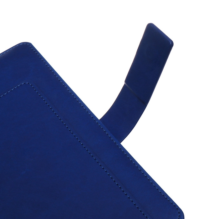 Ежедневник недатированный, А5, 140л, клетка, обл.кожзам, с хлястиком, Стайл, синий Ежедневник недатированный, А5, 140л, клетка, обл.кожзам, с хлястиком, Стайл, синий