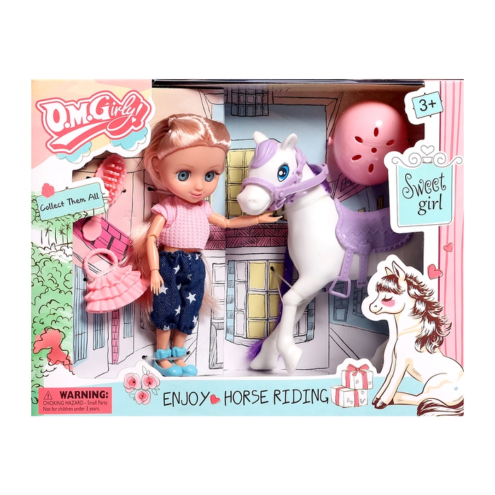 Кукла-малышка «Маша» с лошадкой и аксессуарами, МИКС Кукла-малышка «Маша» с лошадкой и аксессуарами, МИКС