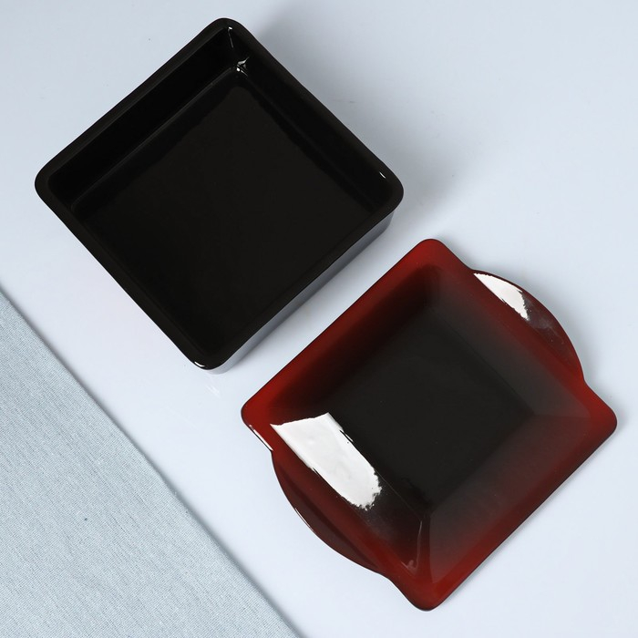 Набор для холодца  Набор для холодца "Квадро" 3х0,9л, мак на черном