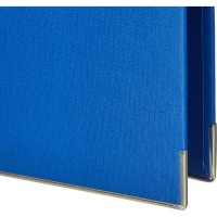Папка-регистратор Комус Стандарт 50мм синяя, ПБП2, карм.кор., мет.уг