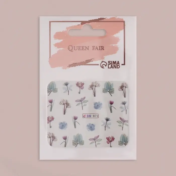 Слайдеры для ногтей «Цветочные мечты», разноцветные