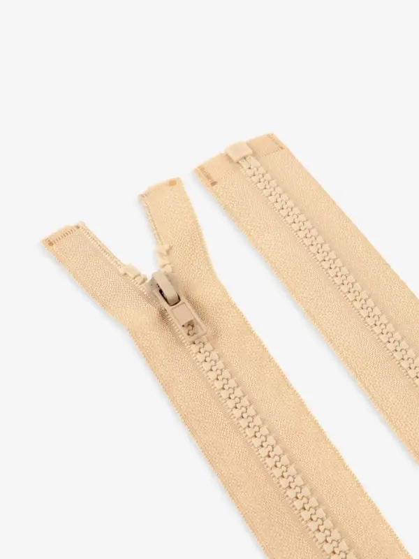 Молния &laquo;Трактор&raquo;, №5, разъёмная, замок автомат, 80 см, бежевая