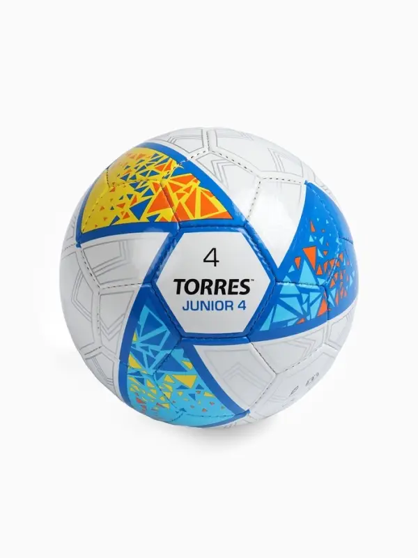 Футбольный мяч TORRES Junior-4, F323804, ручная сшивка, 32 панели, р. 4, PU