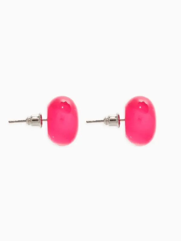 Серьги пластик &laquo;Монпансье. Круг&raquo;, 1.5 см, малиновые