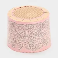 Набор бумажных форм для кулича "Кружева розовые", 110х85 мм, 10 шт