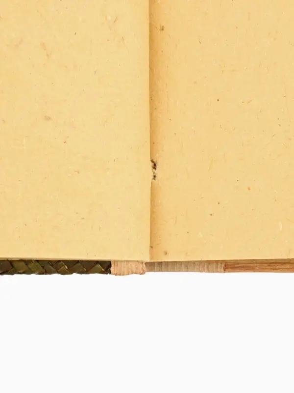 Записная книжка плетёная, 48 листов, 17&times;22&times;2 см, зелёная