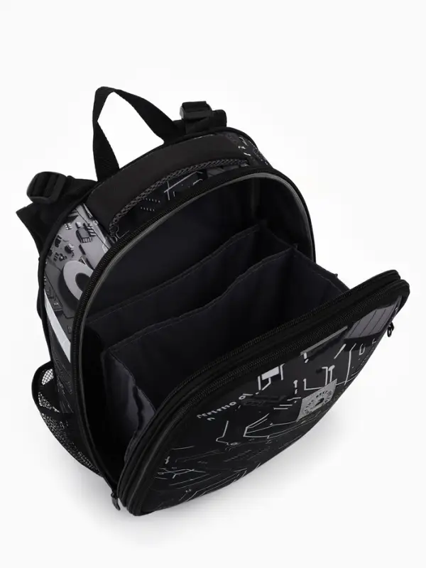 Рюкзак школьный для мальчика &laquo;Плата&raquo;, Stavia, эргономичная спинка, 30&times;16&times;38 см, чёрный