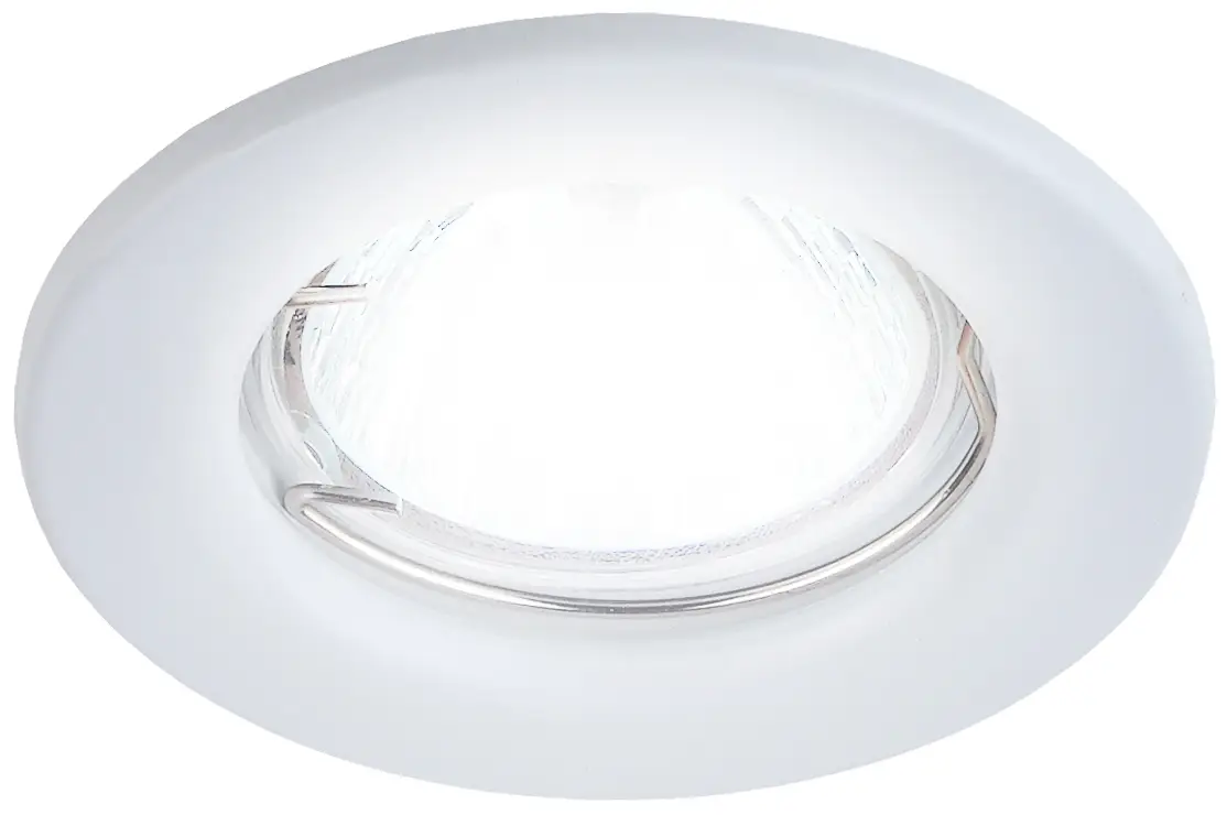 Светильник штампованный MR16,12V/220V, 50W белый ST1 WH