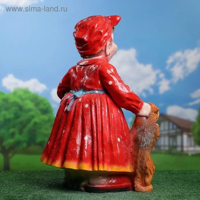 Садовая фигура  Садовая фигура "Тёща с котом и собакой" 51х44х77см МИКС