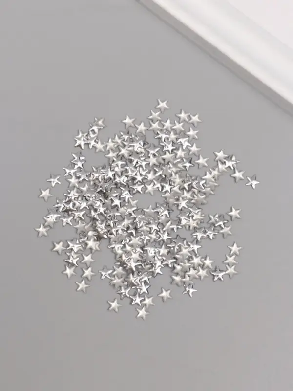 Звездочки для декора, металлические, 300 шт., 0.6&times;0.6 см
