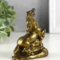 Фигура гипс "Конь на дыбах", высота 10 см, латунь