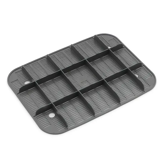 Туалет для кошек &laquo;Сима Люкс&raquo;, 30&times;39&times;19 см, с сеткой, с бортом, пластик, серый