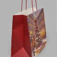 Пакет подарочный крафтовый &laquo;Сказка&raquo;, 32&times;28&times;15 см