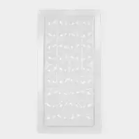 Форма для шоколада «Лепестки», пластик, 20.5×10×1 см, прозрачная