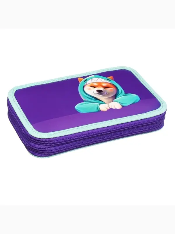 Пенал школьный, 2 секции, 12.5&times;20.5&times;4 см &laquo;Сиба&raquo;