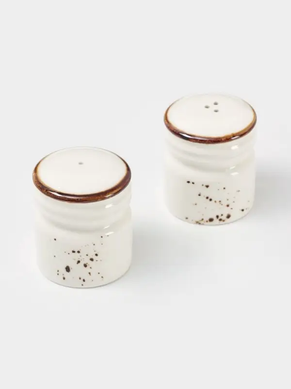 Набор для специй Magistro &laquo;Церера&raquo;, 2 предмета: солонка, перечница, фарфор, белый