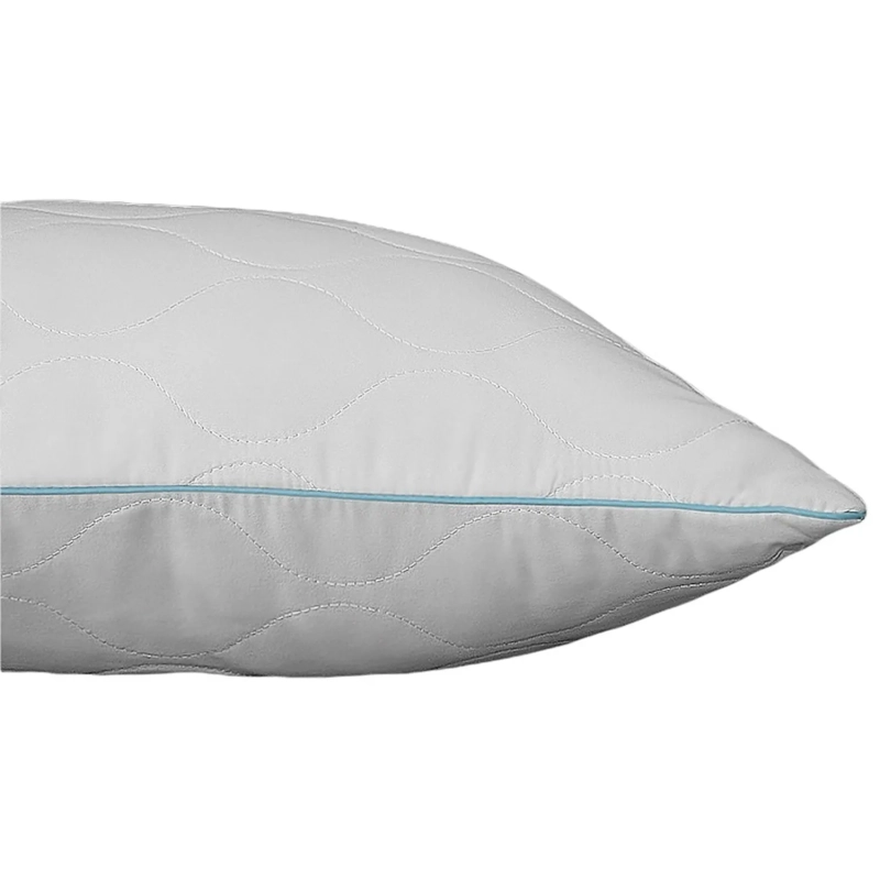 Подушка 70х70 стеганная (микрофибра/лебяжий пух), белый