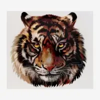 Термонаклейка &laquo;Тигр акварельный&raquo;, 19.4&times;18.9 см