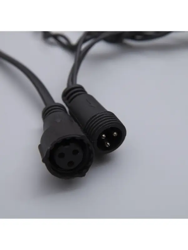 Гирлянда &laquo;Бахрома&raquo; 3&times;0.9 м, IP44, УМС, тёмная нить, 232 LED, свечение белое, 220 В