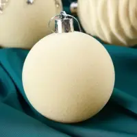 Ёлочные шары &laquo;Бархат. Маскарад&raquo;, шары новогодние, d=6 см, 16 шт., белый