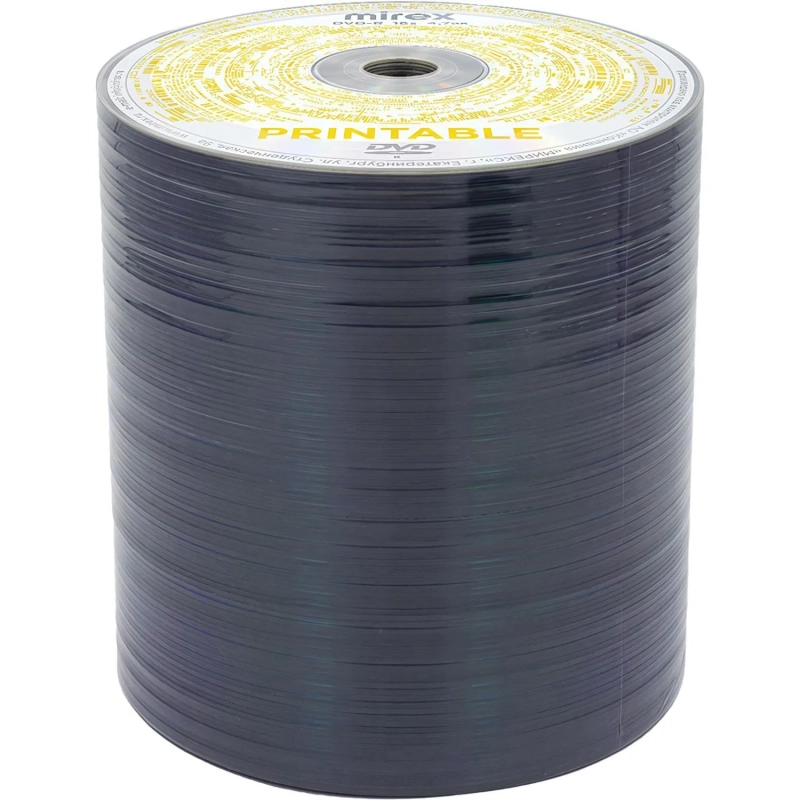 Носители информации DVD-R Mirex Ink-Jet 4,7Gb/100/уп (100/500)(UL130088A1T)