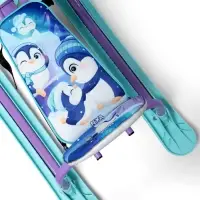 Снегокат &laquo;Twiny1+&raquo; с пингвинятами, со спинкой, голубой, фиолетовый, TW1+/П Nika Kids