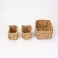 Набор корзин Village 3 шт.: 2 шт. 16&times;11&times;10, 1 шт.25&times;18&times;12 см, бумага, бежевые