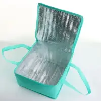 Термосумка на молнии, объём 9.6 л, зелёная