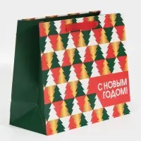 Пакет подарочный новогодний ламинированный &laquo;Сказке быть&raquo;, MS 18 х 23 х 10 см