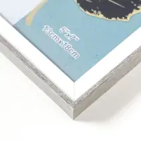 Фоторамка пластик 13х18 см "Современная классика" серый и белый 19х13,8х1,5 см