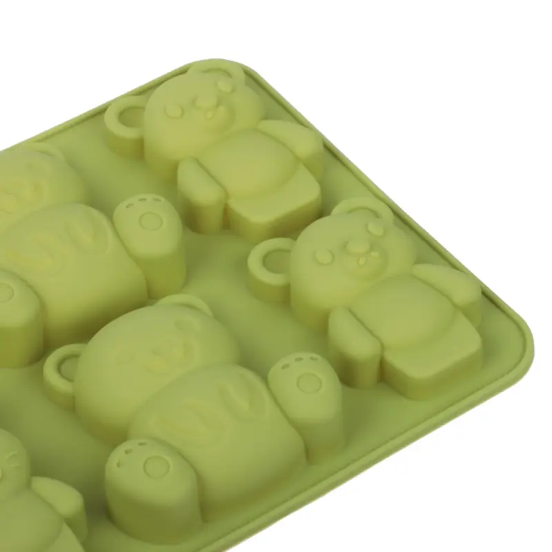 VETTA Форма для выпечки 6 ячеек 16х14х2см, "Мишки и зайчики", силикон, 3 цвета