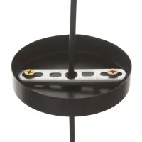 Светильник потолочный BayerLux &laquo;Манчестер&raquo; (Узор), 1&times;40 Вт, Е27, черный, 12.5&times;12.5&times;24+100 см