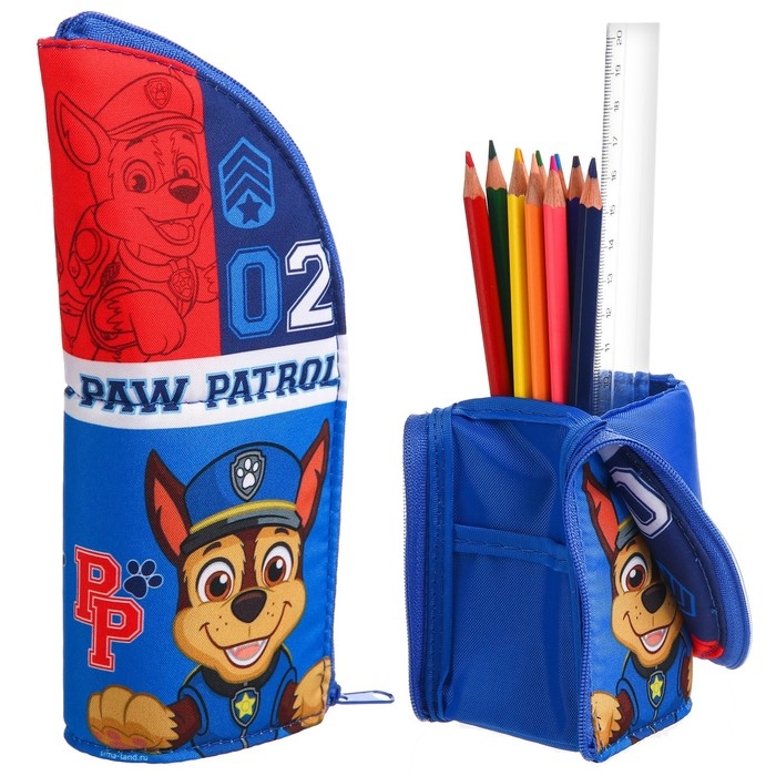 Пенал-тубус подставка, 85х210 мм, мягкий, Щенячий патруль Пенал-тубус подставка, 85х210 мм, мягкий, Щенячий патруль