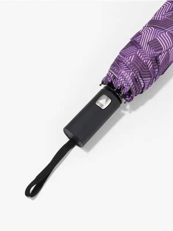 Зонт полуавтоматический &laquo;Геометрия&raquo;, эпонж, 3 сложения, 8 спиц, R=48/55 см, d=96 см, МИКС