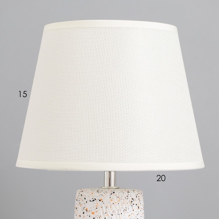 Лампа настольная Лампа настольная "Айминь" 1х40Вт Е14 белый 20х20х34см