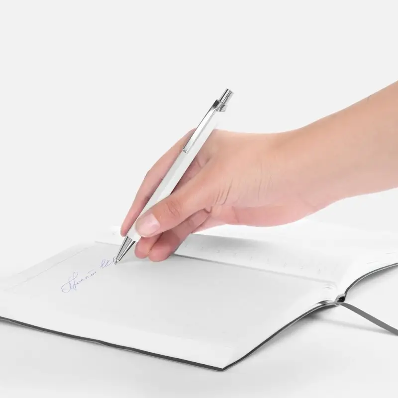 Ручка шариковая Alumno, белая Ручка шариковая Alumno, белая