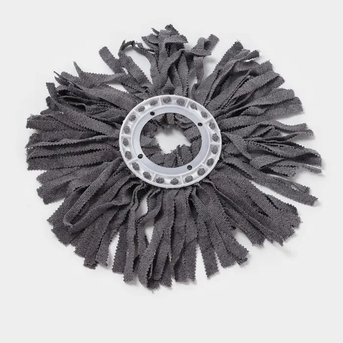 Насадка для швабры с отжимом - центрифугой, кольцо 16 см, серая