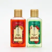 URAL LAB Арома Саунд Набор два геля для душа, 2х100 и мочалка для тела, яблоко и глинтвейн