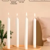 Набор хозяйственных свечей парафиновых, 1.8&times;17.5 см, 5 ч, 40 г, 4 шт.