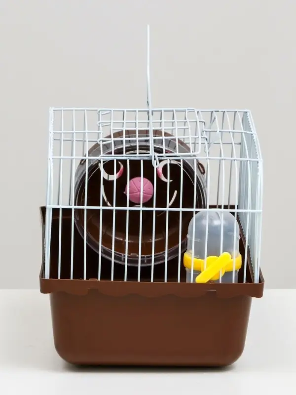 Клетка для грызунов &laquo;Пижон&raquo;, 23&times;17&times;17 см, коричневая