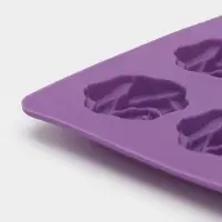 Форма для кондитерских украшений Доляна &laquo;Розочки&raquo;, силикон, 20.7&times;14.3&times;1.3 см, 12 ячеек, МИКС