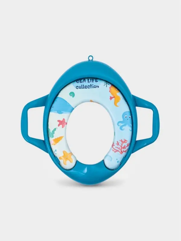 Сиденье для унитаза детское с ручками Сиденье для унитаза детское с ручками "Морской мир"