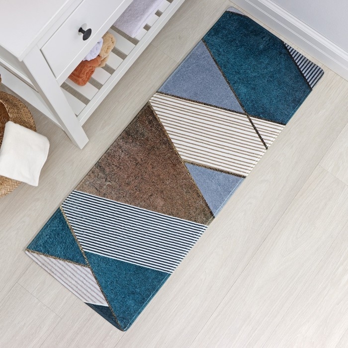 Коврик для ванной и туалета Доляна «Мелаж», 45×120 см Коврик для ванной и туалета Доляна «Мелаж», 45×120 см