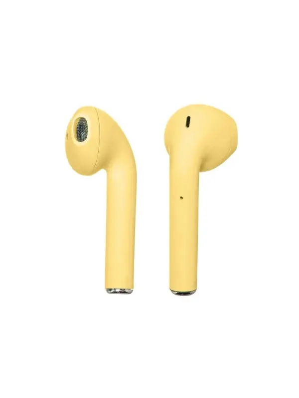 Наушники беспроводные Luazon i12, TWS, вкладыши, Bluetooth 5.0, 35/300 мАч, жёлтые матовые
