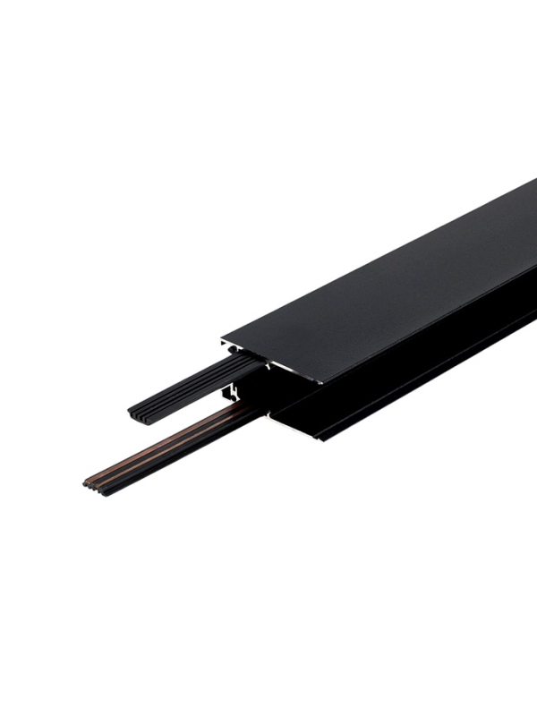 Шинопровод трековый магнитный «Broad», однофазный, открытый монтаж, 2 м, чёрный