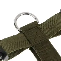 Шлейка для животных тм VETTA, нейлон, хаки/беж, обхват шеи 35-50см, обхват груди 45-55см, размер M