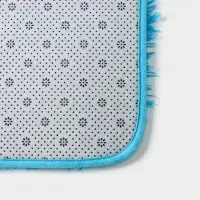 Коврики для ванной и туалета Доляна &laquo;Пушистик&raquo;, 2 шт., 40&times;50, 50&times;80 см голубые